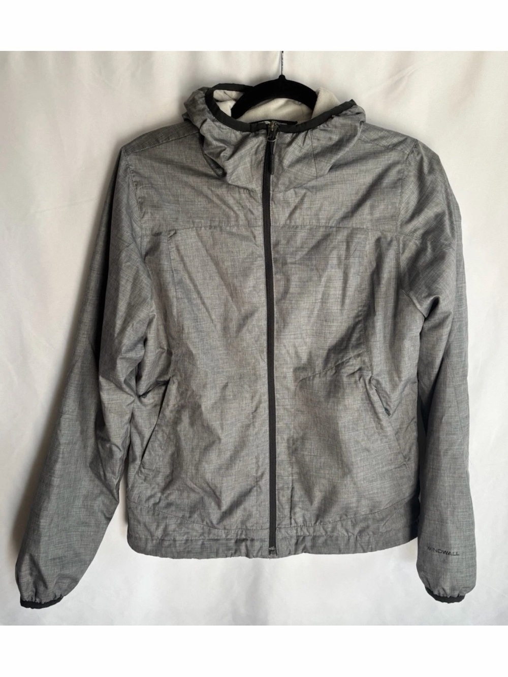 The North Face WindWall Jacket Womens Small Gray Full Zip Outdoor